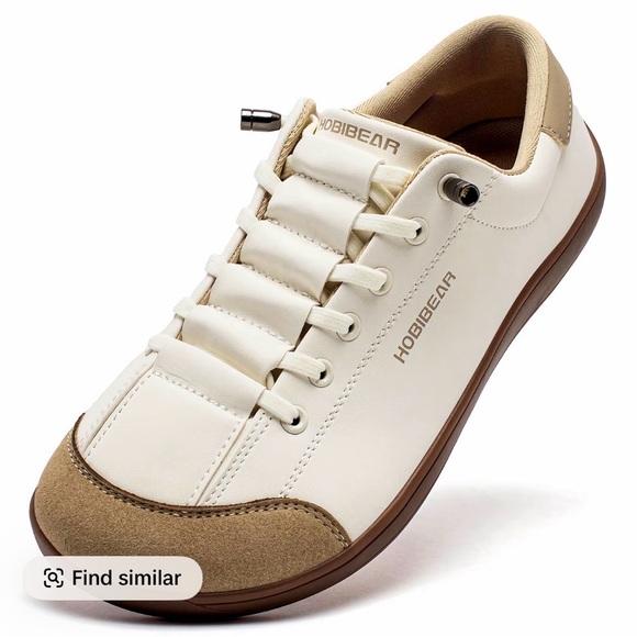 NWOT HOBIBEAR White and Tan Sneakers - Picture 4 of 5